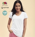 T-Shirt Mulher Branca Iconic V-Neck