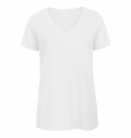 T-shirt Organic Inspire de senhora com decote em V