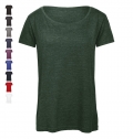 T-shirt Triblend de senhora com decote redondo