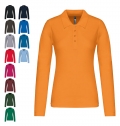 POLO PIQU DE SENHORA DE MANGA COMPRIDA
