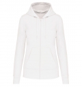 Sweatshirt eco-responsvel com capuz e fecho de senhora