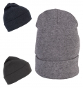Gorro em malha com dobra