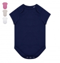 Body de manga curta de algodo biolgico
