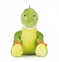Dinossauro de peluche com fecho