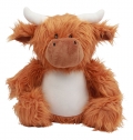 Vaca de peluche com fecho
