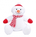 Boneco de neve de peluche com fecho