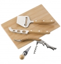 Conjunto de queijo e vinho de bambu Patrick