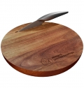Tbua de cortar em madeira e conjunto de facas 'SCX.design K03'