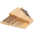 Conjunto de ferramentas com chaves sextavadas em bamboo 'Allen'