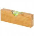 Nvel de bolha de bambu com abridor de garrafas 'Flush'
