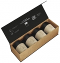 Conjunto de 4 canecas de caf de cermica magnticas 'D06' 'SCX.design'