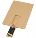 USB retangular biodegrad�vel em forma de cart�o de cr�dito