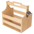 Suporte de garrafa de bambu Hans