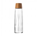 Glass BB Garrafa em vidro reciclado 750ml, tampa em bambu