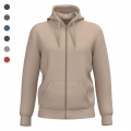 Sweatshirt reciclada com fecho e capuz unissexo