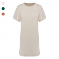 Vestido eco-responsvel  em malha turca com ombros descados de senhora