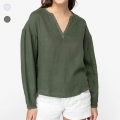 Blusa eco-responsvel em linho de senhora