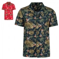 Camisa eco-responsvel com padro havaiano de homem