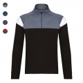 Sweatshirt 1/2 fecho de desporto de criana
