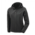 Bluso softshell reciclado 3 camadas com capuz de senhora