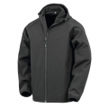 Bluso softshell reciclado 3 camadas com capuz de homem