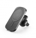 KOCH. Suporte de smartphone para automvel com carregador magntico wireless 15W em ABS reciclado (100% rABS)
