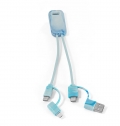 BERNERS. Cabo USB super rpido 6 em 1 em PET reciclado (100% rPET)