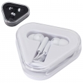 Auriculares com caixa de armazenamento de pl�stico reciclado 'Rebel'