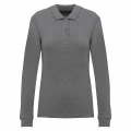 Polo em malha piqu� manga comprida Bio180 de senhora
