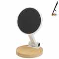 Suporte de telem�vel magn�tico dobr�vel de pl�stico reciclado com detalhes em bambu 'Alcor'