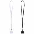 Lanyard de pl�stico reciclado para smartphone com cabo de sincroniza��o de dados e carregamento r�pido de 65 W, 5 em 1, integ