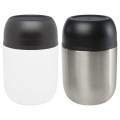 Marmita de a�o inoxid�vel reciclado com parede dupla de 480 ml e colher dobr�vel 'Supo'