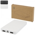 Powerbank de pl�stico reciclado de 10.000 mAh e 10 W com 2 cabos integrados 'Adhil'