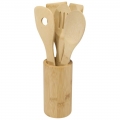 Conjunto de utens�lios de cozinha de bambu 'Tala'