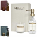 Dispensador de sabonete para as m�os de 250 ml e conjunto de velas perfumadas de 150 g 'Wellmark Discovery'