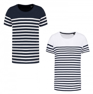 T-shirt estilo marinheiro Bio com decote redondo para crian�a