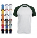 Baseball > t-shirt de homem bicolor