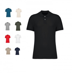 Polo eco-responsvel em malha piqu de homem