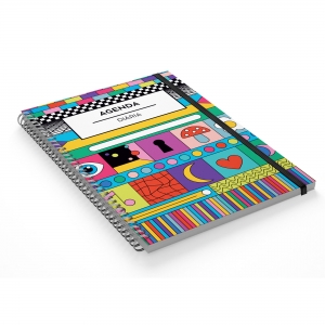 AGENDA DI�RIA A5 CAPA PP C/EL�STICO PERSONALIZ�VEL