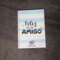BLOCO A6 ESPIRAL CAPA PP MIOLO LISO PERSONALIZVEL