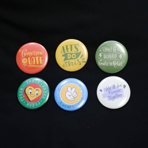 PACK 6 CRACHAS 75 MM PERSONALIZ�VEL