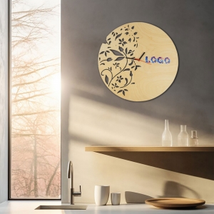 REL�GIO DE PAREDE 45CM EM MADEIRA PERSONALIZ�VEL