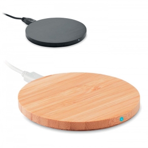 Carregador sem fio em bambu RUNDO