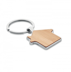 BURNIE Porta-chaves metal bambu