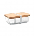 TUNDRA LUNCHBOX Lancheira vidro  tampa bambu