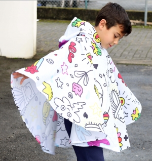 PONCHO CRIANA IMPERMEVEL PERSONALIZVEL