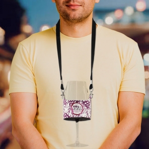 PORTA-COPOS GRANDE EM RPET PERSONALIZVEL COM LANYARD