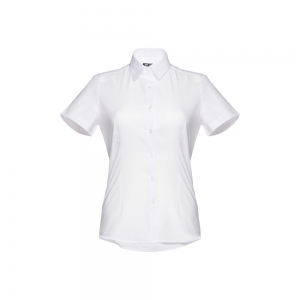 Camisa oxford de manga curta para senhora London Women