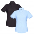 Camisa oxford de manga curta para senhora London Women