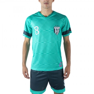 T-SHIRT COM GOLA EM 'V' TECIDO T�CNICO PERSONALIZ�VEL